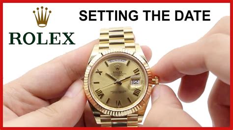 Rolex watch change time